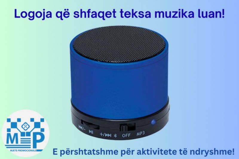 altoparlant bluetooth promocional, altoparlant me logo, altoparlant e personalizuar, box bluetooth me logo, altoparlant bambuje me logo, altoparlant portativ e loguar, altoparlant dhurate biznesi, altoparlant promocional premium